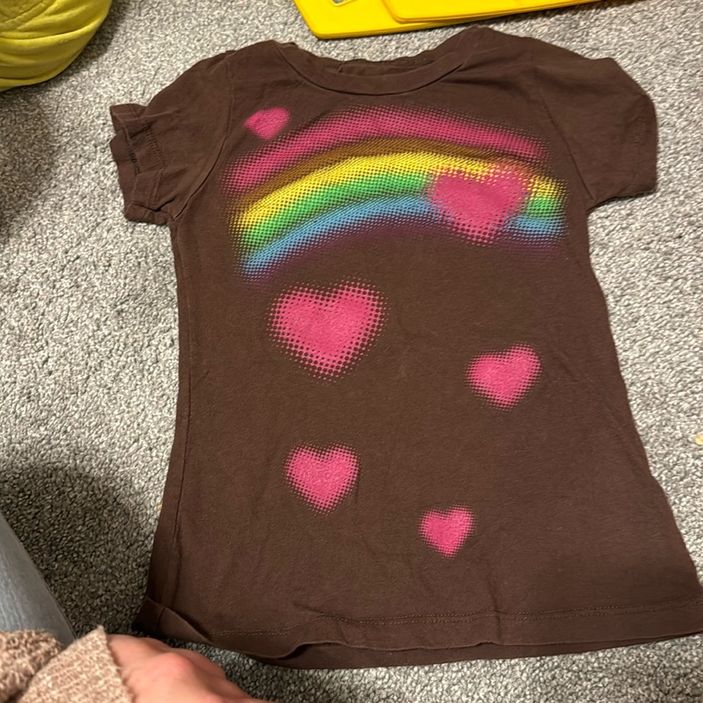 Girls large heart shirt